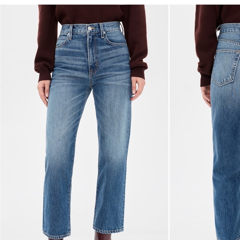 SLVRLAKE Blue Straight Leg Jeans